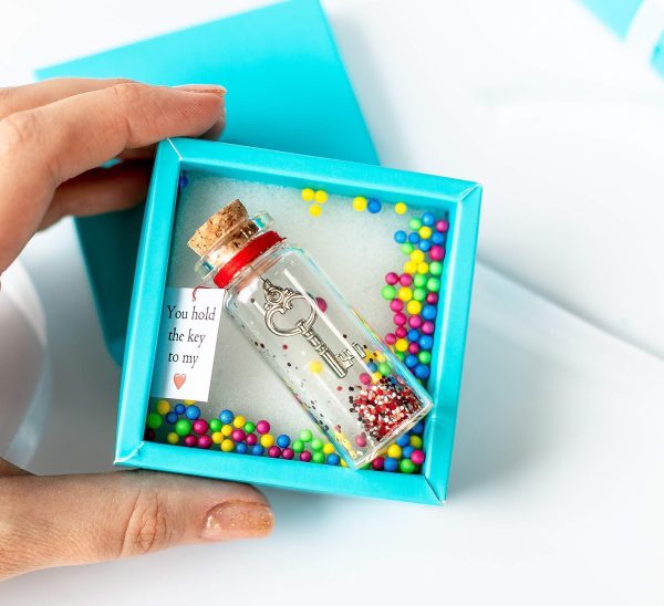 Valentine's Day Gifts for Him and Her   Romantic Present for Boyfriend or Girlfriend   Personalized Anniversary Gift for Wife and Girlfriend (You Hold the Key to My Heart)