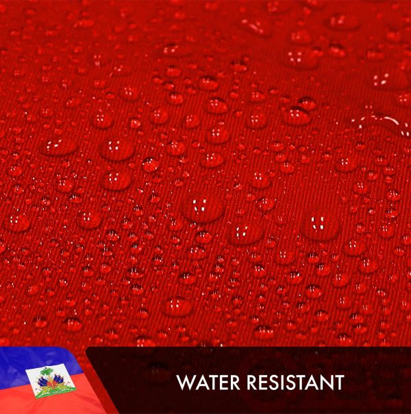 G128 5 PACK: Haiti Haitian Flag 3x5 Ft Double Sided Embroidered 210D Indoor/Outdoor, Brass Grommets, Heavy Duty Polyester - Image 6