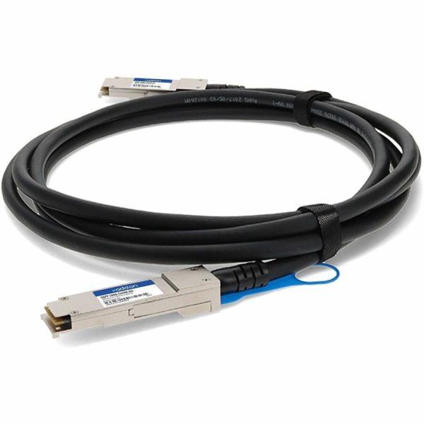 AddOn Cisco QSFP-100G-CU2M Compatible TAA Compliant 100GBase-CU QSFP28 to QSFP28 Direct Attach Cable (Passive Twinax, 2m) - Image 2