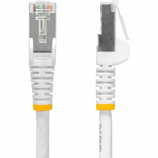 StarTech.com 25ft White CAT8 Ethernet Cable, Snagless RJ45, 25G/40G 2000MHz, 100W PoE, S/FTP, 26AWG Pure Bare Copper, LSZH Network Patch Cord - Image 2