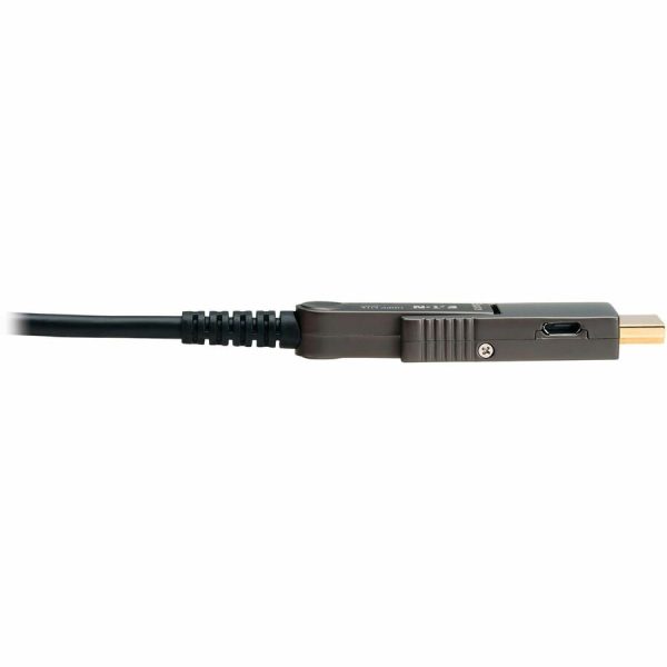 Eaton Tripp Lite Series 8K HDMI Fiber Active Optical Cable (AOC) with Detachable Connectors (M/M) - 8K UHD @ 60 Hz, HDR, HDCP 2.3, Black, 40 m (131 ft.) - Image 7