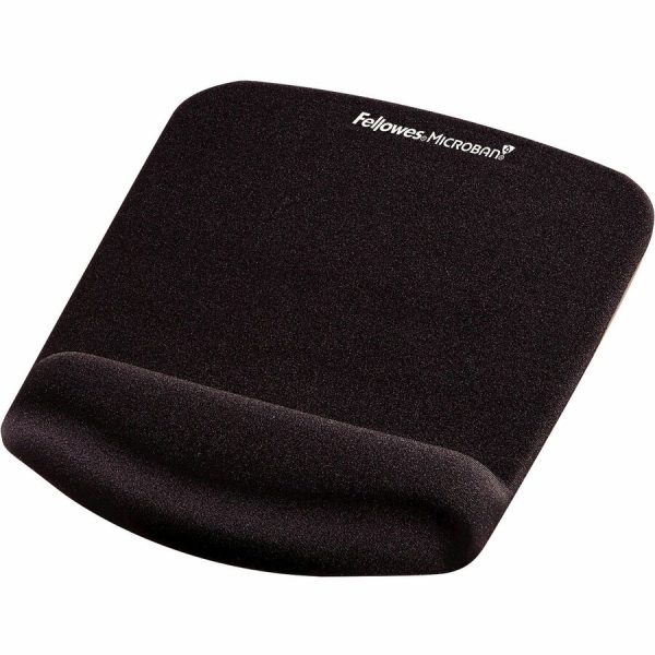 Fellowes® PlushTouch™ Foam Mouse Pad Wrist Support with MICROBAN® - Black (9252001) - Image 2