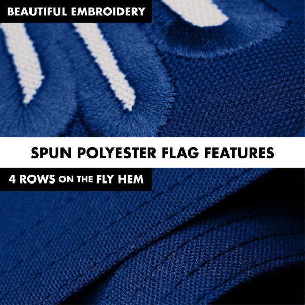G128 Combo Pack: 6 Ft Tangle Free Spinning Flagpole (Silver) & South Carolina Flag 3x5 Ft Embroidered 220GSM Spun Polyester, Brass Grommets (Flag Included) Aluminum Flag Pole - Image 5