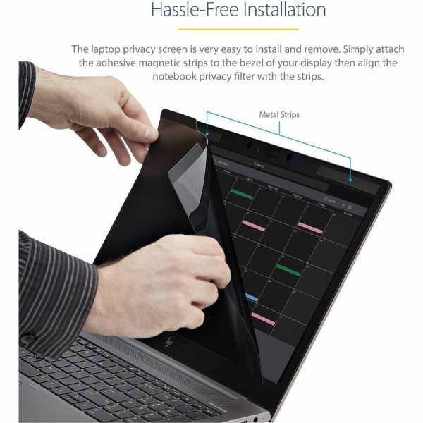 StarTech.com Laptop Privacy Screen for 15.6" Notebook - Removable Magnetic Laptop Security Filter - Blue Light Reducing - Matte/Glossy - Image 4