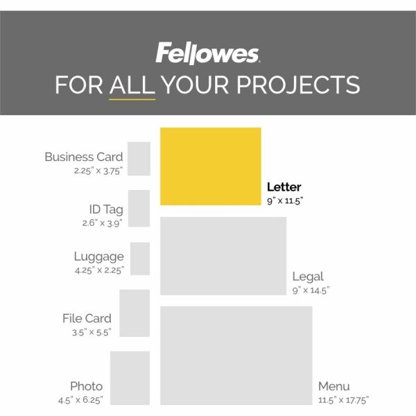 Fellowes ImageLast Jam-Free Thermal Laminating Pouches - Image 9