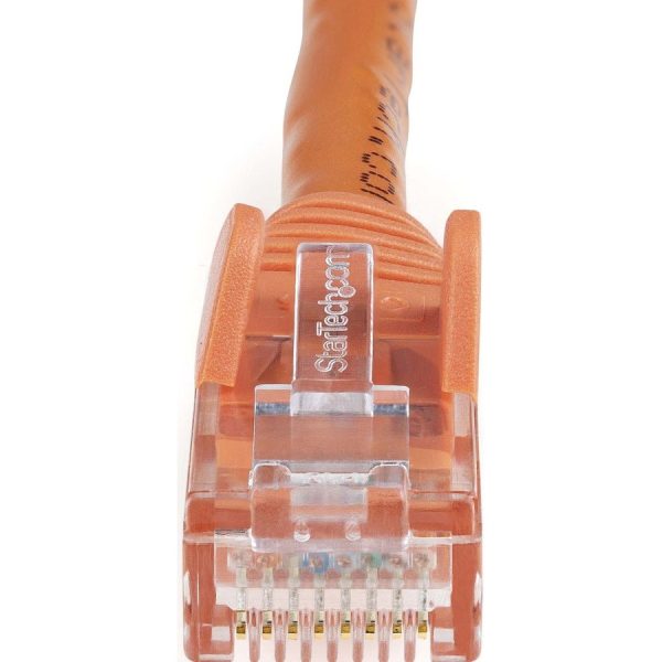 StarTech.com 6in CAT6 Ethernet Cable - Orange Snagless Gigabit - 100W PoE UTP 650MHz Category 6 Patch Cord UL Certified Wiring/TIA - Image 2