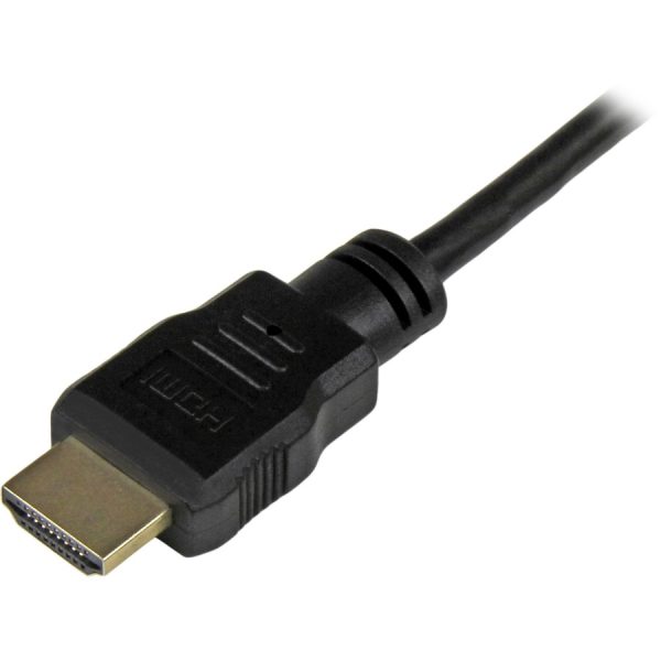 StarTech.com 6ft Mini HDMI to HDMI Cable with Ethernet, 4K 30Hz High Speed Mini HDMI 1.4 (Type-C) Device to HDMI Adapter Cable/Cord, M/M - Image 2