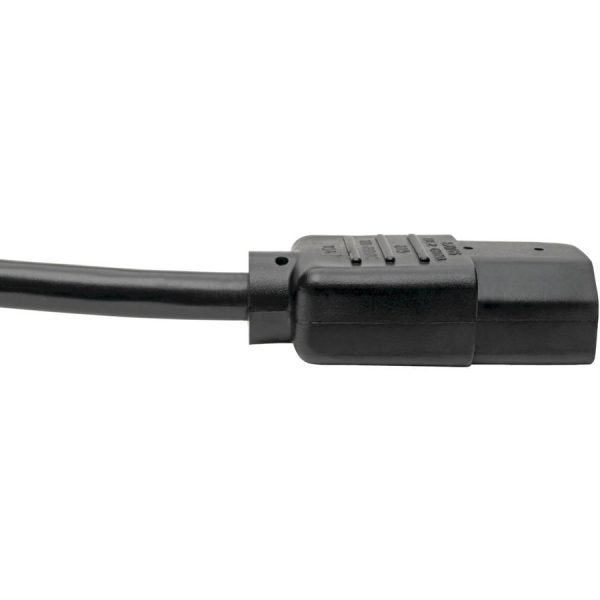 Eaton Tripp Lite Series PDU Power Cord, C13 to C14 - 10A, 250V, 18 AWG, 3 ft. (0.91 m), Black - Image 4