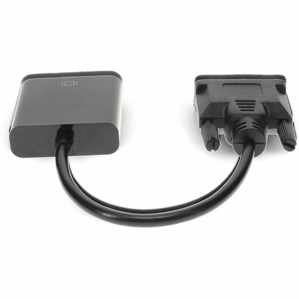 5PK DVI-D Single Link (18+1 pin) Male to VGA Female Black Active Adapters For Resolution Up to 1920x1200 (WUXGA) - Image 4