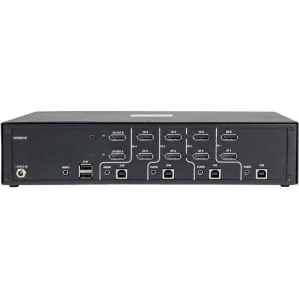 Tripp Lite by Eaton Secure KVM Switch, 4-Port, Dual Monitor, DisplayPort to DisplayPort, 4K, NIAP PP3.0 Certified, Audio, TAA - Image 4