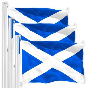 Scotland Scottish Flag 3x5 Ft 3-Pack 150D Printed Polyester By G128