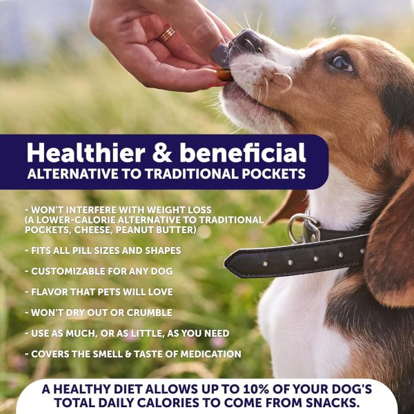 Pill wrap for Dogs   Wrap a Pill for Dogs   Make a Pocket to Hide Medication   Chicken Masker Treats   Easy to Swallow Masking Pouch   Soft Paste to Hide Capsules Tablets Drops   4.2 oz   USA Made - Image 3