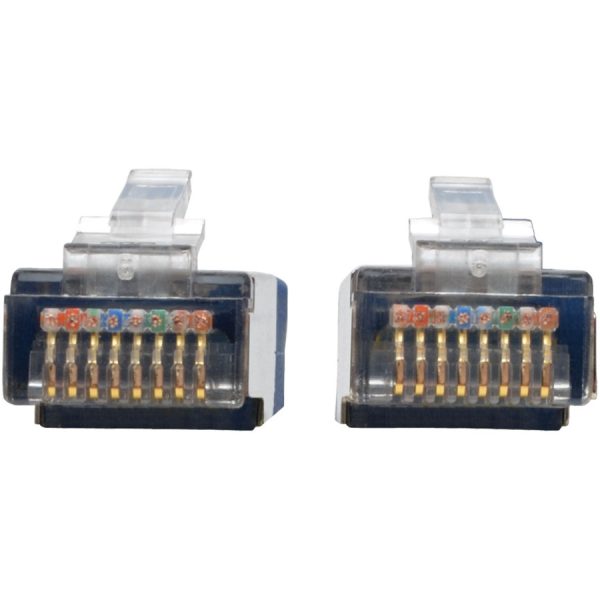 Eaton Tripp Lite Series Cat5e 350 MHz Molded Shielded (STP) Ethernet Cable (RJ45 M/M), PoE - Blue, 3 ft. (0.91 m) - Image 2