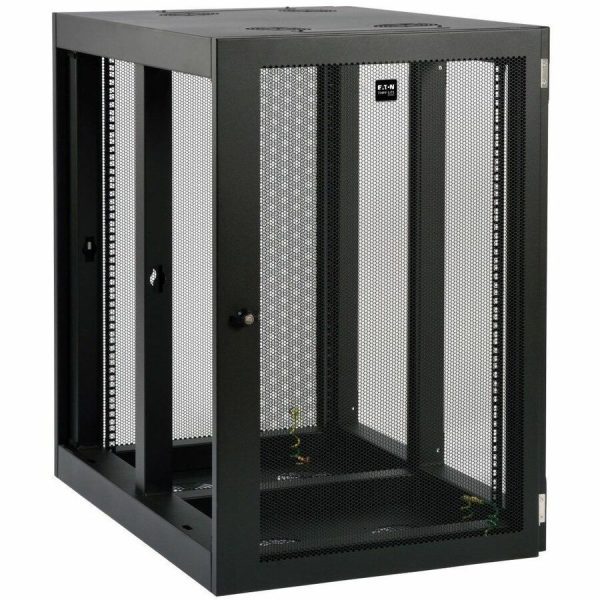 Eaton Tripp Lite Series SmartRack 18U Heavy-Duty Low-Profile Server-Depth Side-Mount Wall-Mount Rack Enclosure Cabinet - Image 3