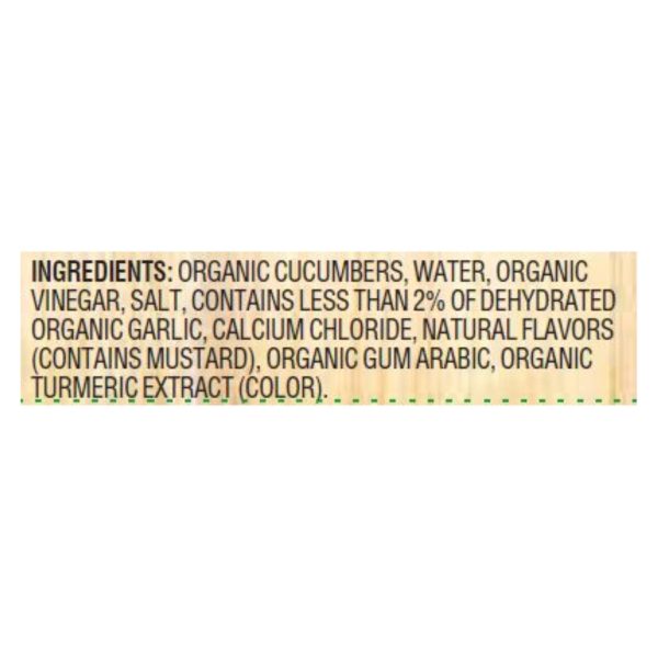 Woodstock Organic Kosher Whole Dill Pickles - Case of 6 - 24 OZ - Image 3