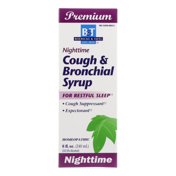 Boericke and Tafel - Cough and Bronchial Syrup Nighttime - 8 fl oz - Image 2