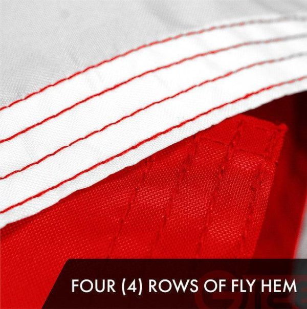 Georgia GA State Flag 3x5 Ft 3-Pack Embroidered Polyester By G128 - Image 5