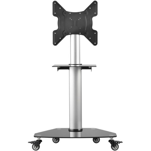 Eaton Tripp Lite Series Premier Rolling TV Cart for 32" to 55" Displays, Black Glass Base and Shelf, Locking Casters - Image 5