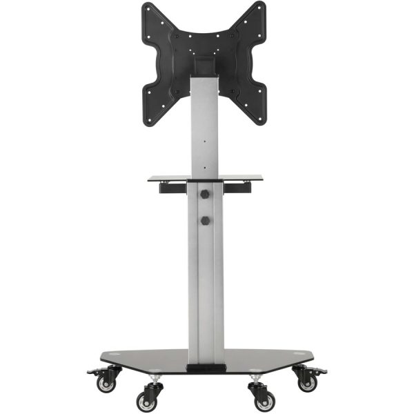Eaton Tripp Lite Series Premier Rolling TV Cart for 32" to 55" Displays, Black Glass Base and Shelf, Locking Casters - Image 6