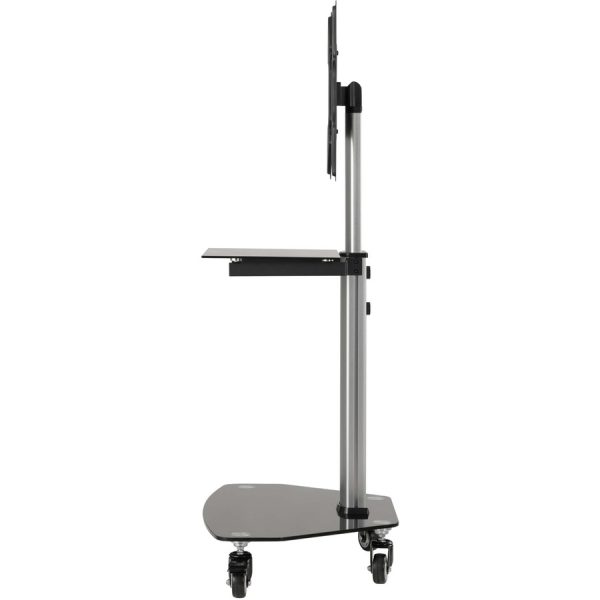 Eaton Tripp Lite Series Premier Rolling TV Cart for 32" to 55" Displays, Black Glass Base and Shelf, Locking Casters - Image 7