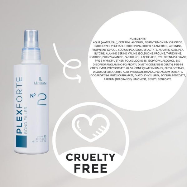 Damaged Hair Repair Treatment   Plex Forte Nº2 Bond Filler   200 ml   Strengthens Hair   Nourishes and Repairs Damaged Hair   Preserves Color Longer   Heat Protector - Image 3