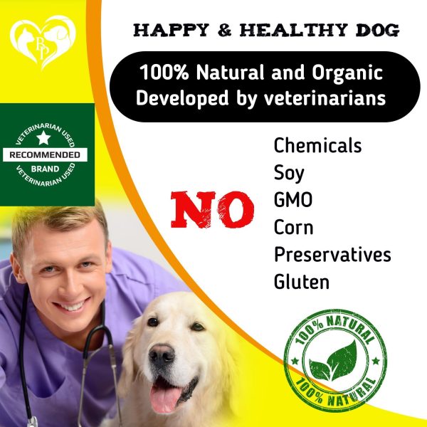 Dog Anti Itch & Allergy Relief Chews   Dry Itchy Skin & Hot Spot Treatment with Probiotic Omega 3 Oil  Immune Supplement & Seasonal Allergies Medicine for Dogs Puppy   140 Bites Made in USA - Image 6