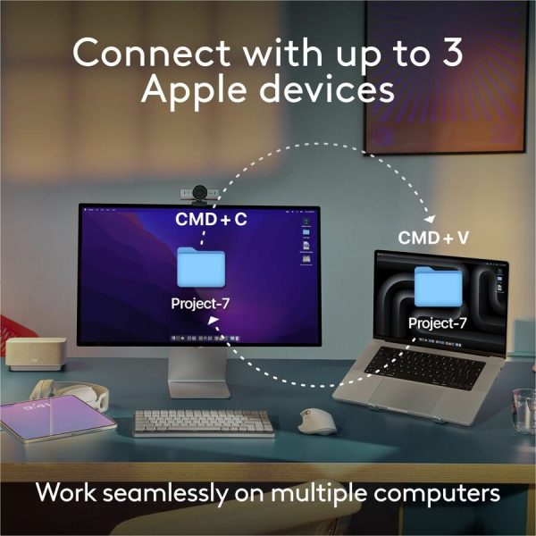 Logitech MX Anywhere 3S for Mac, Compact Wireless Bluetooth Mouse, 8K DPI Any-Surface Tracking, Quiet Clicks, USB C, Wireless Mouse for MacBook Pro, Macbook Air, iMac, iPad (Space Grey) - Image 10