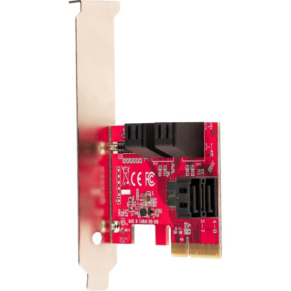 StarTech.com SATA PCIe Card, 6 Port PCIe SATA Expansion Card, 6Gbps SATA Adapter, Stacked SATA Connectors, PCI Express to SATA Converter - Image 5