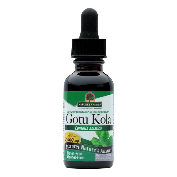 Nature's Answer - Gotu Kola Herb Alcohol Free - 1 fl oz - Image 2