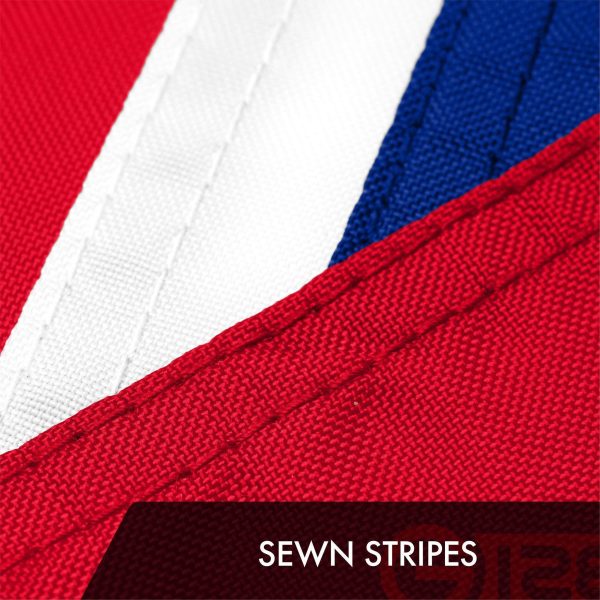 G128 5 Pack: Hawaii HI Hawaiian Flag | 3x5 Ft | ToughWeave Series Embroidered 300D Polyester | Embroidered Design, Indoor/Outdoor, Vibrant Colors, Brass Grommets - Image 3