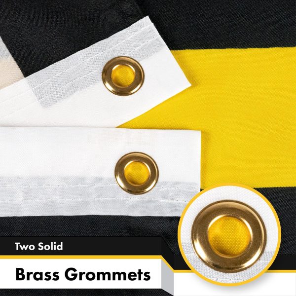 G128 - Thin Yellow Line American Flag 150D Polyester 3x5 FT Printed Flag - Honoring Men Women Dispatchers Brass Grommets Indoor/Outdoor - Much Thicker More Durable Than 100D 75D Polyester - Image 2