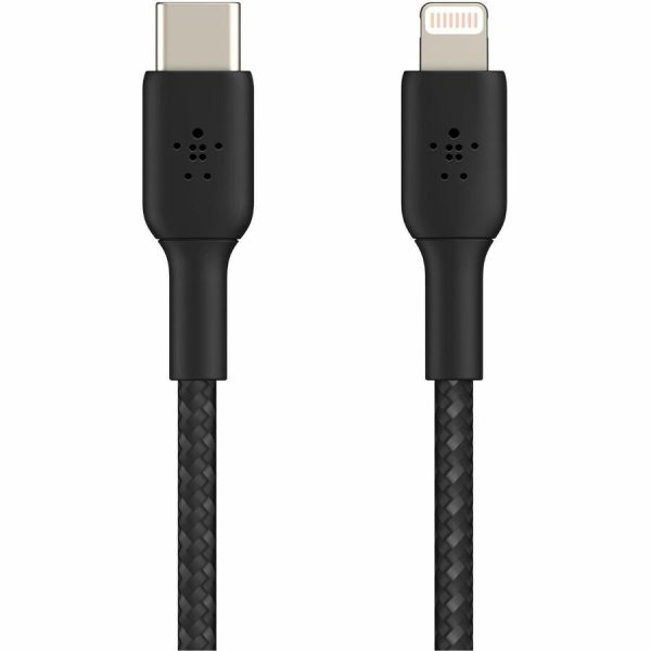 Belkin 30W USB-C to Lightning Cable - Nylon, Braided - M/M - 2m/6.6ft - Black - Image 4