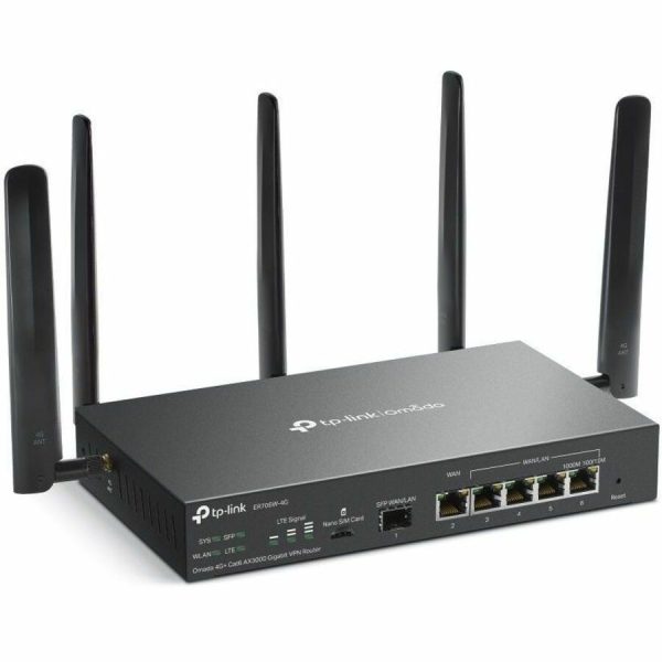 TP-Link Omada ER706W-4G Wi-Fi 6 IEEE 802.11ax 1 SIM Cable, Ethernet Modem/Wireless Router - Image 4