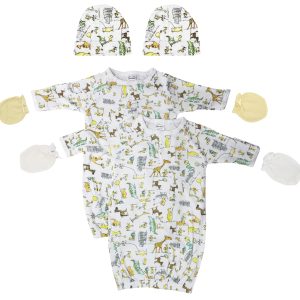 Unisex Newborn Baby 6 Piece Gown Set Nc_0731