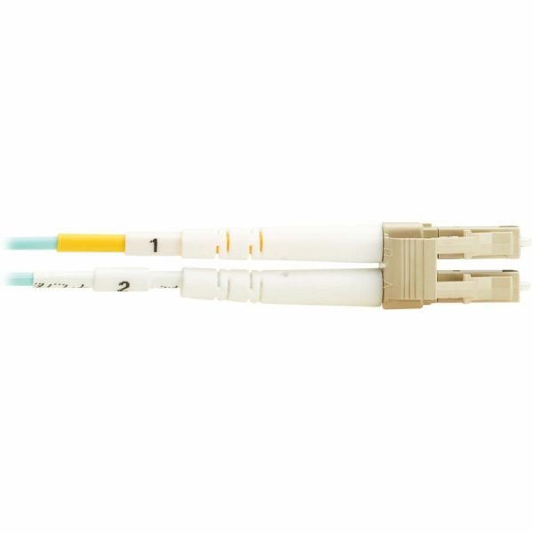 Eaton Tripp Lite Series 10Gb/40Gb/100Gb Duplex Multimode 50/125 OM4 LSZH Fiber Patch Cable (LC/LC), Aqua, 3M (9.8 ft.), TAA - Image 5