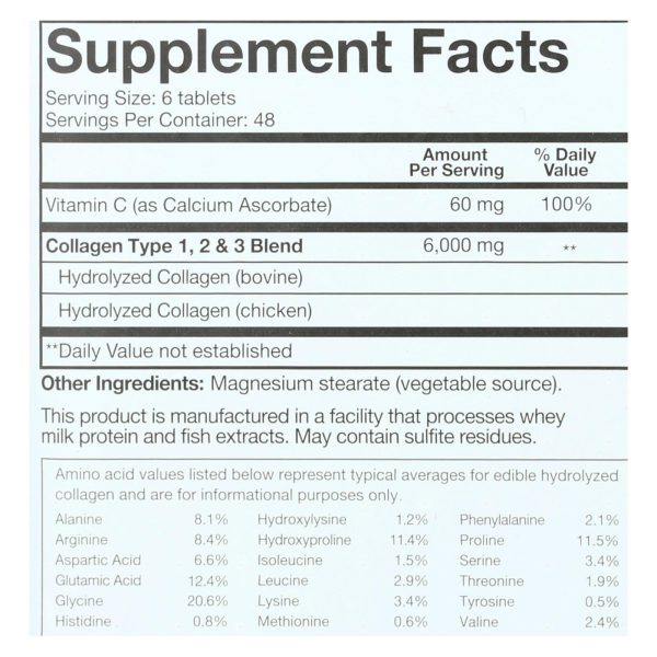 Youtheory Collagen - Type 1 and 2 and 3 - 290 Tablets - Image 2
