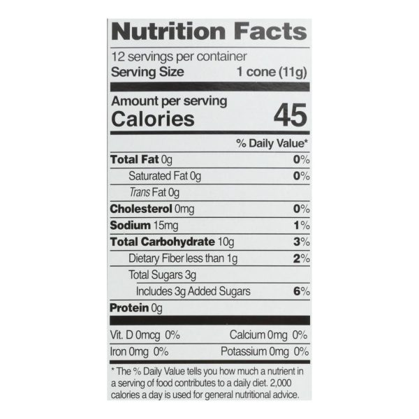 Let's Do Ice Cream Cones - Sugar - Case of 12 - 4.6 oz. - Image 3