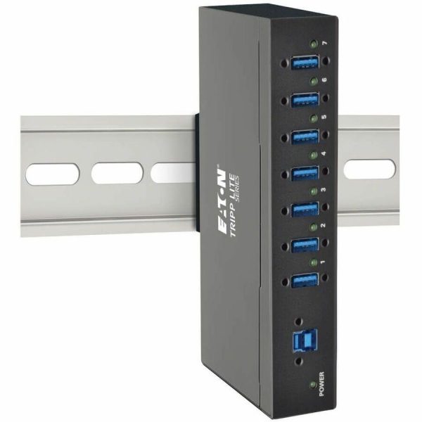 Eaton Tripp Lite Series 7-Port Industrial-Grade USB 3.x (5Gbps) Hub - 20 kV ESD Immunity, Metal Housing, Mountable - Image 3
