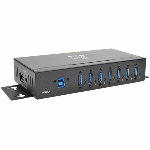 Eaton Tripp Lite Series 7-Port Industrial-Grade USB 3.x (5Gbps) Hub - 20 kV ESD Immunity, Metal Housing, Mountable - Image 5