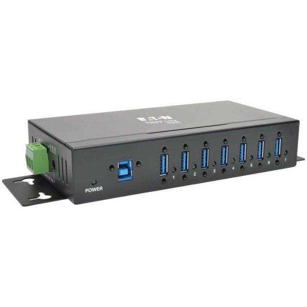 Eaton Tripp Lite Series 7-Port Industrial-Grade USB 3.x (5Gbps) Hub - 20 kV ESD Immunity, Metal Housing, Mountable - Image 6