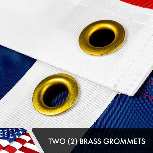 USA American Flag 3x5 Ft 3-Pack Double-sided Embroidered Polyester By G128 - Image 3