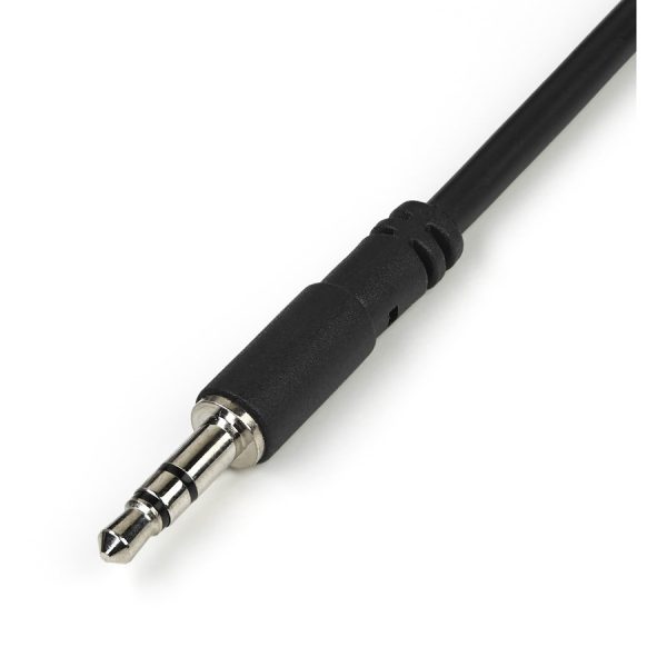 StarTech.com Slim Stereo Splitter Cable - 3.5mm Male to 2x 3.5mm Female - Image 2