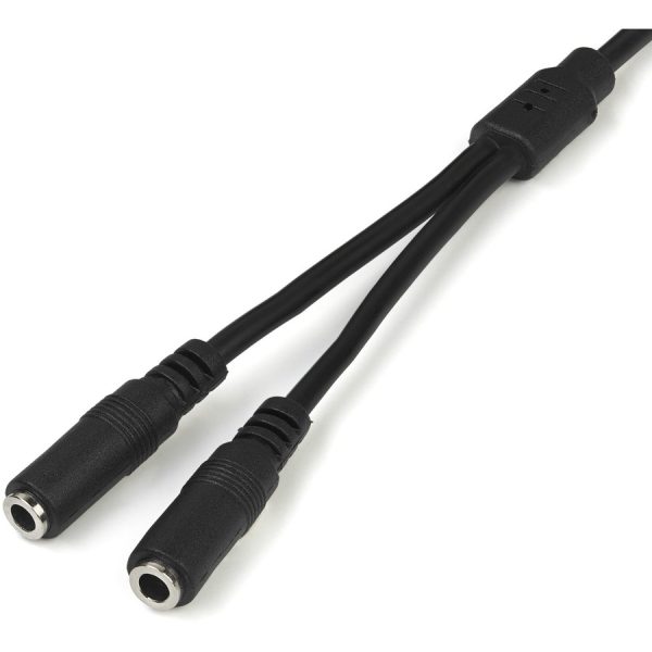 StarTech.com Slim Stereo Splitter Cable - 3.5mm Male to 2x 3.5mm Female - Image 3