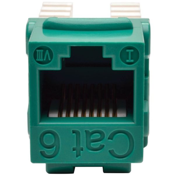 Eaton Tripp Lite Series Cat6/Cat5e 110 Style Punch Down Keystone Jack - Green, TAA - Image 2