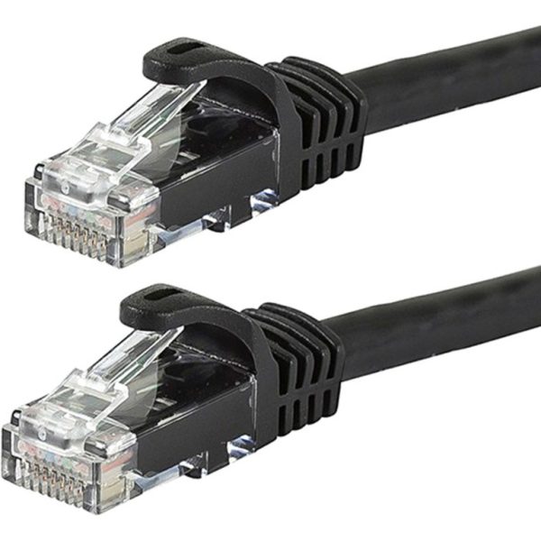 Monoprice FLEXboot Series Cat6 24AWG UTP Ethernet Network Patch Cable, 7ft Black - Image 2