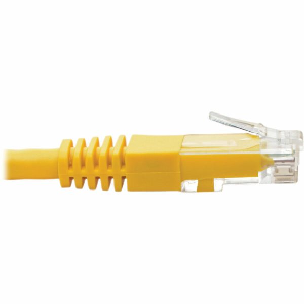 Eaton Tripp Lite Series Cat6 Gigabit Molded (UTP) Ethernet Cable (RJ45 M/M), PoE, Yellow, 1 ft. (0.31 m) - Image 3