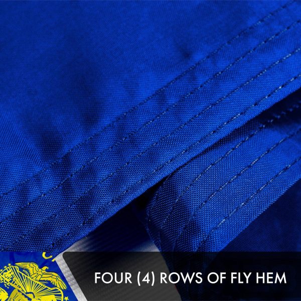 Oregon OR State Flag 3x5 Ft 10-Pack Double-sided Embroidered Polyester By G128 - Image 5
