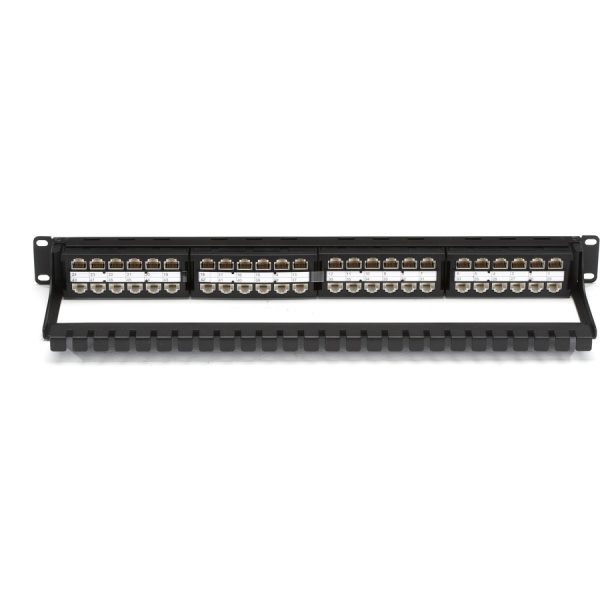 Black Box CAT6 Feed-Through Patch Panel - 1U, Unshielded, 48-Port - Image 2