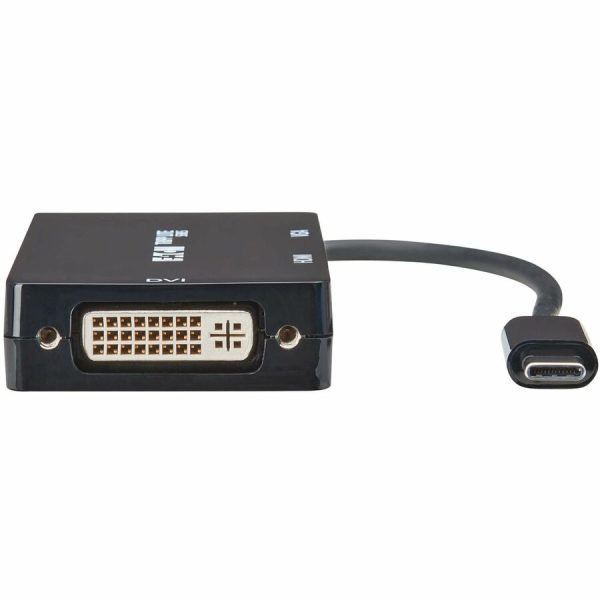 Eaton Tripp Lite Series USB-C Multiport Adapter (M/3xF) - 4K 60 Hz HDMI, 1080p VGA + DVI Ports, Black - Image 7