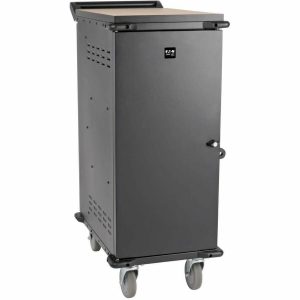 Eaton Tripp Lite Series 27-Device AC Charging Cart for Laptops and Chromebooks - 120V, NEMA 5-15P, 10 ft. (3.05 m) Cord, Black